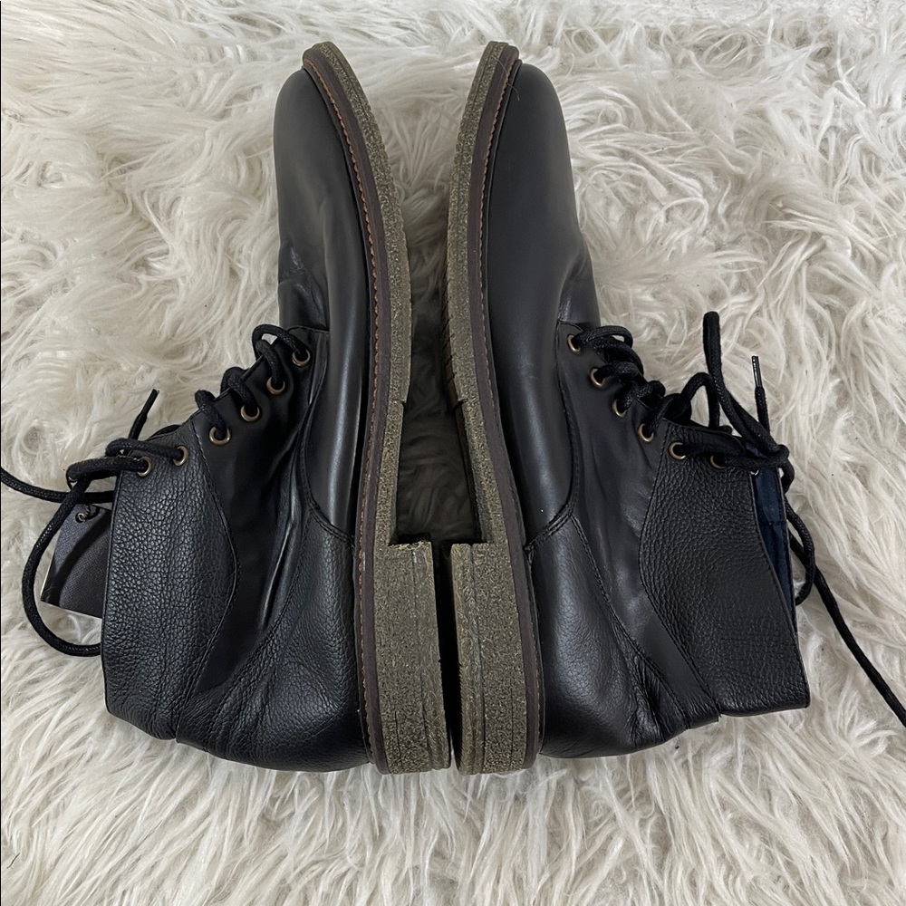 ARTURO CALLE Classic Leather Black High Top Lace Up Boots Size 41 NEW - Picture 8 of 13